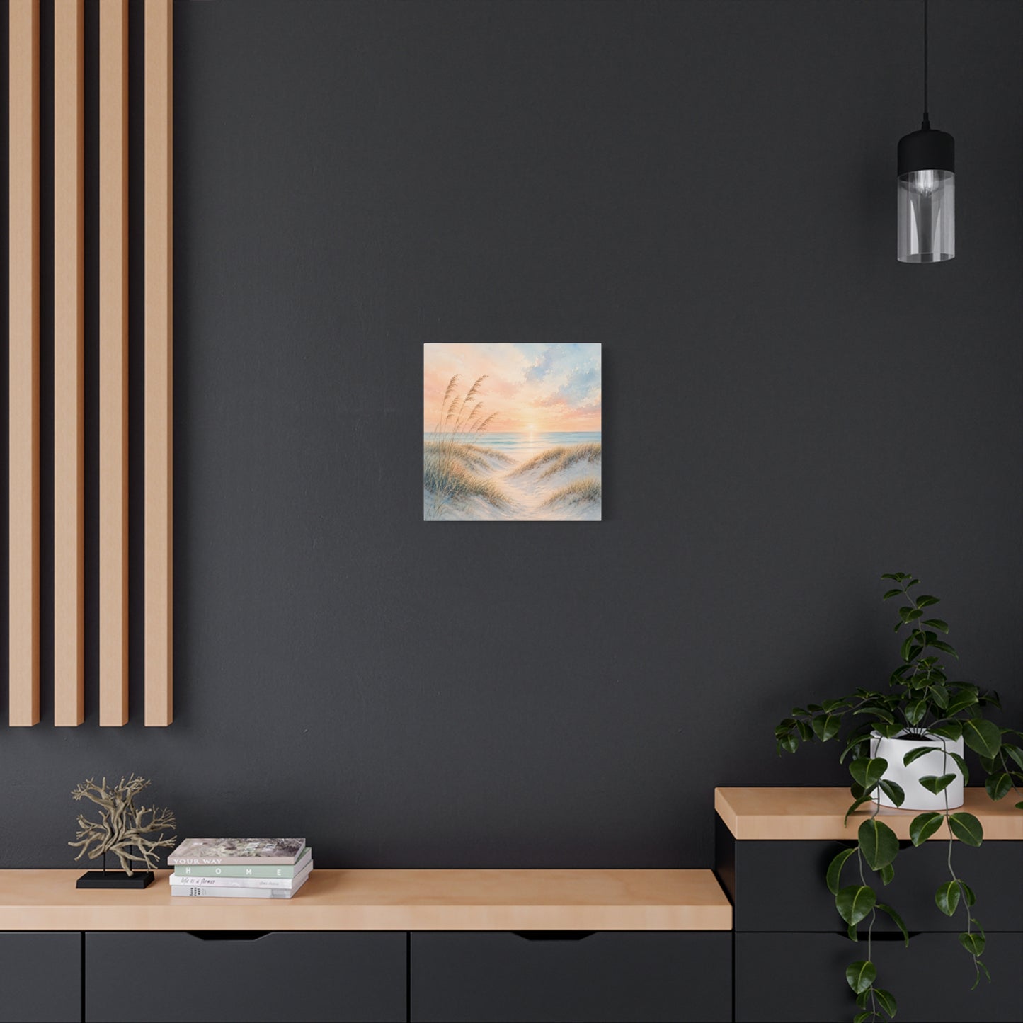 Coastal Sunrise Unframed Canvas Print - Matte Stretched Beach Dune Wall Art