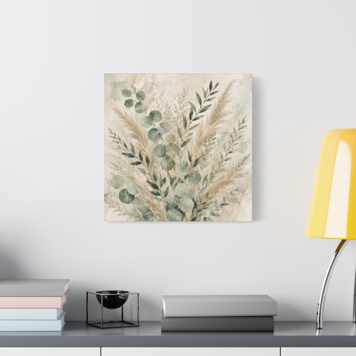 Botanical Eucalyptus Canvas Wall Art – Matte Stretched 1.25"