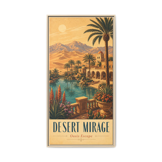 Canvas Wall Art — "Desert Mirage" Framed Matte Print